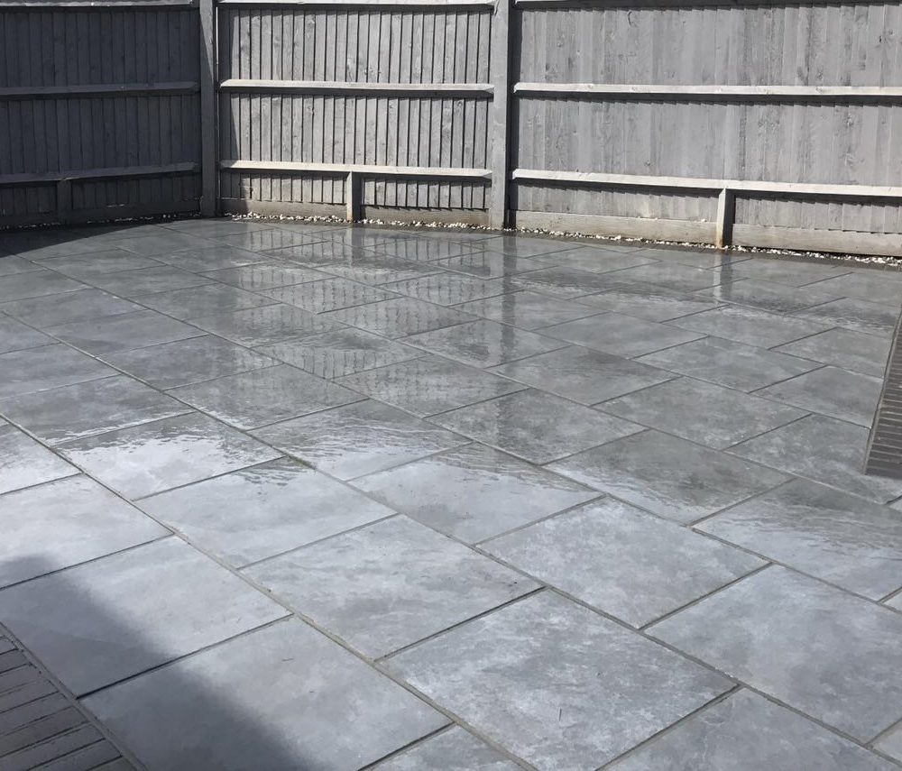 Patio Installation in Arrento Paving – Pease Pottage